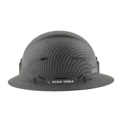 Click here to see Klein 60345 Klein Non-Vented Hard Hat, Full Brim, Class E, Premium KARBN Pattern - 60345