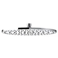 Click here to see Symmons 402SH1-A18 Symmons 12in Round Single-Mode Rain Shower Head with 18in Wall-Mount Arm, Metal Construction, 2.5 GPM, Polished Chrome - 402SH1-A18