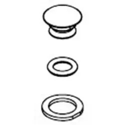 Click here to see Moen 115034BC Moen Brushed Chrome Handle Cap Kit - 115034BC
