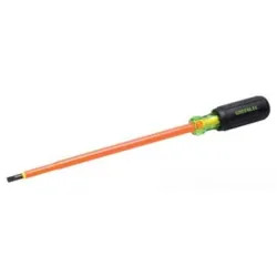 Click here to see Greenlee 0153-23-INS Greenlee 0153-23-INS Insulated Cabinet Tip Screwdriver (3/16