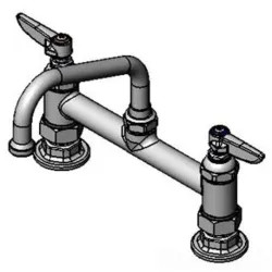 Click here to see T&S Brass B-0222-CC T&S Brass Deck Mount Double Pantry Faucet, 8 Inches Centers - B-0222-CC