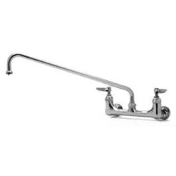 Click here to see T&S Brass B-0232-BST T&S BRASS B-0232-BST Double Pantry Faucet, Wall Mount, 8