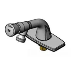 Click here to see T&S Brass B-0806-DP-F20 T&S Brass B-0806-DP-F20 Metering Faucet, Single Temp, Push-button Cap