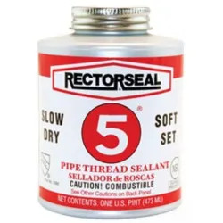 Click here to see Commodity  RectorSeal No. 5 Pipe Thread Sealant, 4 oz, 25631