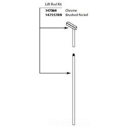 Click here to see Moen 147564 Moen 147564 Part Lift Rod Chrome