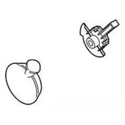 Click here to see Delta RP42572 Delta RP42572 Delta Single Metal Lever Handle - Temperature Knob/Cover (Chrome)