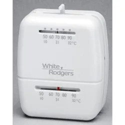 Click here to see White-Rodgers 1C20-101 White-Rodgers Single Stage Heat Only Thermostat, Snap-Action, Mechanical, Vertical, White - 1C20-101