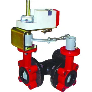 Honeywell VFF3MW1YES HoneywellVFF3MW1YES  3-WAY (A-B-AB) 8 Inch Flanged Butterfly Valve