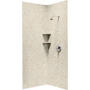 Swanstone MK9648NEO.072 Swanstone MK9648NEO-072 Neo Angle Pebble Shower Wall Kit