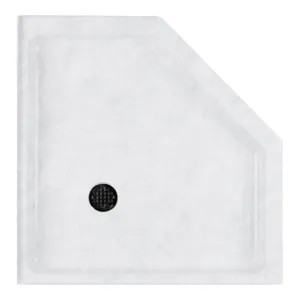 Swanstone SN00038MD.130 Swanstone SS-38NEO-130 Ice Neo Angle Shower Floor with Fit-Flo Drain