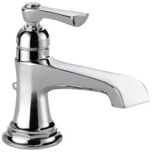 Brizo 65060LF-PC-ECO Brizo Rook Single-Handle Polished Chrome Bathroom Faucet with Metal Pop-Up, 1.2 GPM, Single-Hole, Ceramic Cartridge - 65060LF-PC-ECO