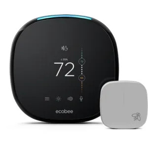 Ecobee EB-STATE4P-01 ecobee4 Smart Thermostat w/ Built-In Alexa and Room Sensor - EB-STATE4-01