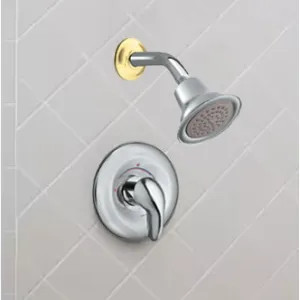 Moen TL2392CP Moen Villeta Posi-Temp Single-Handle Shower Trim, One-Function, 2.5 GPM, Lever Handle, Bulk Version, Chrome/Polished Brass - TL2392CP 