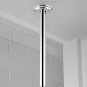 Pfister 015-12CC Pfister Polished Chrome 12-Inch Shower Arm And Flange Kit - 015-12CC