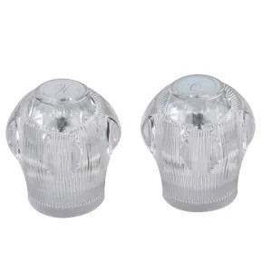 Peerless RP70264 Peerless RP70264 Two Part Clear Knob Chrome Handle Kit