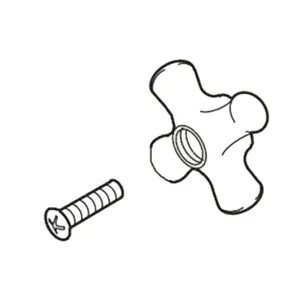 Pfister 940-9800 Pfister 940-9800 Porcelain Cross Handle for 45/71 Series