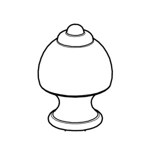 Pfister 941-049J Pfister Catalina 49 Series Replacement Pull-Up Lift Rod Knob, PVD Brushed Nickel - 941-049J