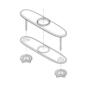 Pfister 961-037S Pfister 961-037S Stainless Steel Parisa Deck Plate