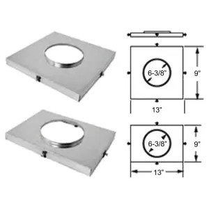 M&G DuraVent 6DFS-TPB DuraVent 6DFS-TPB DuraFlex SS 6-Inch Pref-med Top Plate