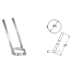 M&G DuraVent 9060 DuraVent 6DP-ES 6-Inch DuraPlus Elbow Strap