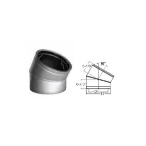 M&G DuraVent 99266SS DuraVent 12DT-E30SS 12-Inch DuraTech 30 Degree Stainless Steel Elbow