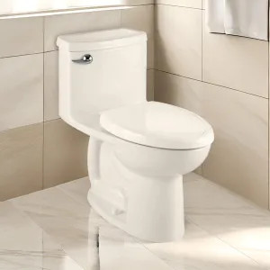 American Standard 2403.128.222 American Standard Compact Cadet 3 FloWise Elongated One-Piece Toilet with Seat, 1.28 GPF, Right Height, EverClean, Linen - 2403.128.222