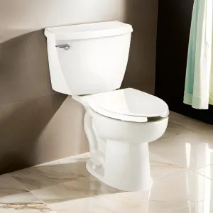 American Standard 2467.016.020 American Standard Cadet Two-Piece Pressure-Assisted Toilet, Less Seat, Elongated, Chair Height, 1.6 GPF, White -  2467.016.020 