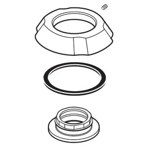 Delta RP61289PT Delta RP61289PT Addison Flange Assembly for Widespread - Aged Pewter
