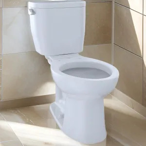 Toto CST244EF#01 TOTO Entrada Two-Piece Toilet, Universal Height, 1.28 GPF, Close Coupled, 12