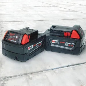 Milwaukee 48-11-1852 Milwaukee 48-11-1852 M18 RedLithium 5.0ah Battery - 2 Pack