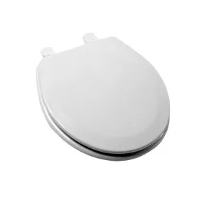 Jones Stephens C013WD00 Jones Stephens C013WD00 Round Wooden Toilet Seat, White