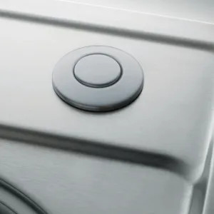 Franke WD3428SN Franke Round Waste Disposer Air Switch, Satin Nickel - WD3428SN (112.0073.921)