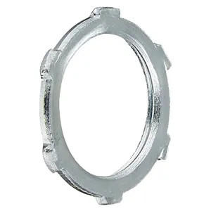 Halex 61910B Halex 61910B Rigid IMC Conduit Locknut, 1 in, Steel, Zinc Plated