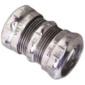 Halex 62620 Halex 62620 Concrete Tight Rain Tight Compression Coupling, 2 in EMT, Steel