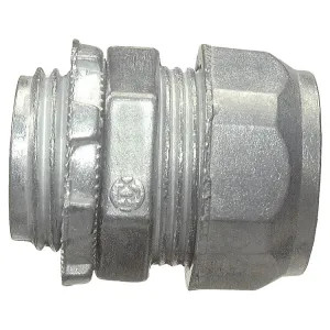 Halex 90212 Halex 90212 Concrete Tight Rain Tight Compression Connector, 3/4 in EMT, Die Cast Zinc