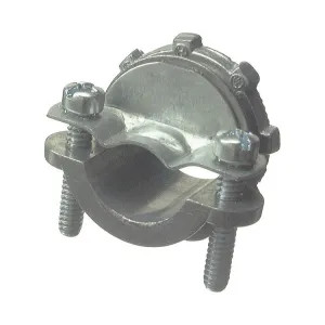 Halex 90510 Halex 90510 Twin Screw Clamp Connector, 3/8 in EMT, Zinc