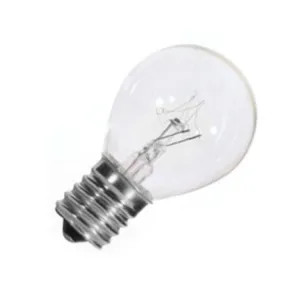Sylvania 7.5WCLR/MED/NLITE Osram Sylvania 19353 Incandescent Lamp, 7.5 W, 120 V, C7, Candelabra Screw E12, 1400 hr