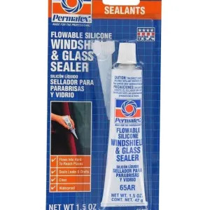 Permatex 81730 Permatex 81730 Flowable Windshield and Glass Sealer, 15 oz Tube, Clear Viscous Liquid