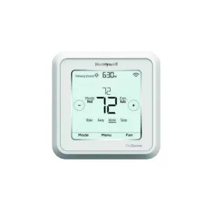 Honeywell TH6220WF2006 Honeywell T6 Pro Smart Touchscreen 7-Day Programmable Thermostat, Multistage 2 Heat/2 Cool, Hardwired, White  - TH6220WF2006