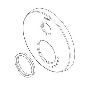 Brizo RP90858PC Brizo RP90858PC Chrome Escutcheon Assembly