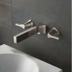Delta T3574LF-SSWL Delta Zura Wall-Mount Stainless Lavatory Faucet for 8