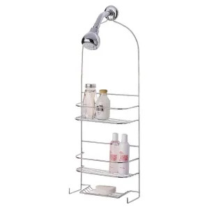Homebasix SS-5786-PE-3L Homebasix SS-5786-PE-3L Shower Caddies, Deluxe, White PE Coated