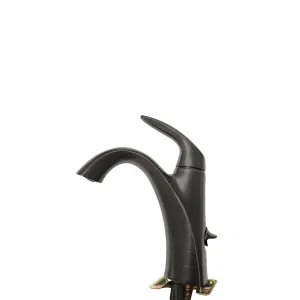 Kohler 45800-4-2BZ Kohler Alteo Single-Handle Brushed Bronze Bathroom Faucet, 1.2 GPM, WaterSense, Lever Handle, Single-Hole, Metal - K-45800-4-2BZ
