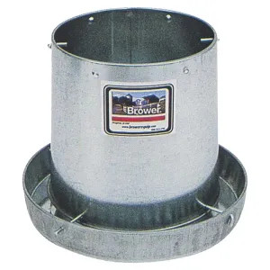 Brower GLV12H Brower GLV12H Hanging Feeder, 12 lb Capacity, 11-1/2 in X Dia 10 in H, Galvanized Steel
