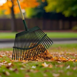 Flexrake 1W Flexrake Garden Lawn Rake with 19