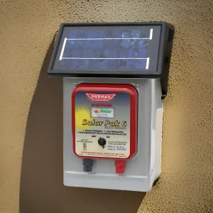 Parker McCrory DF-SP-LI Parmak Solar-Pak 6 Low Impedance Electric Fence Charger, Solar/Battery Powered, Weatherproof - DF-SP-LI