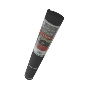 Qrri KMA360600F Quality Rubber Resource KMA360600F Utility Mat, 60 in L x 36 in W x 1/4 in T, Rubber