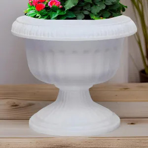 Southern Patio UR1810ST Southern Patio Dynamic Design Grecian Urn Planter, 18in Diameter, Plastic, Stone - UR1810ST