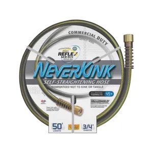Teknor 9844-050 Neverkink Pro 9884-050 Commercial Garden Hose, 3/4 in ID 50 ft L