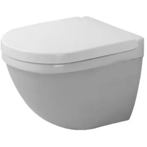 Duravit 2227092092 Duravit 2227092092 Starck 3 Dual Flush One-Piece Wall Mounted Compact Elongated Toilet - White